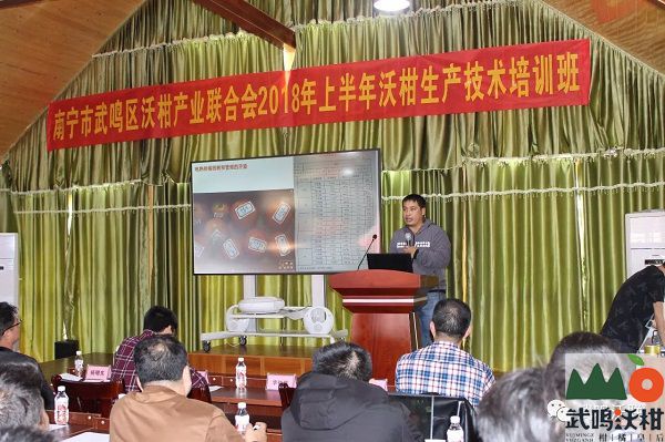 广西阳桂和农业科技有限公司技术总监欧乃榕进行授课